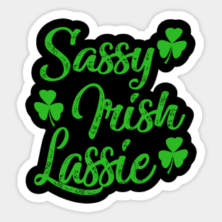 st patricks day sassy irish lassie Sticker